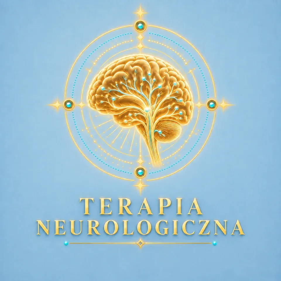 Rehabilitacja neurologiczna — ilustracja mózgu i połączeń nerwowych